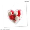 10cm 12cm Heart Acrylic Ornament Baubles Ball