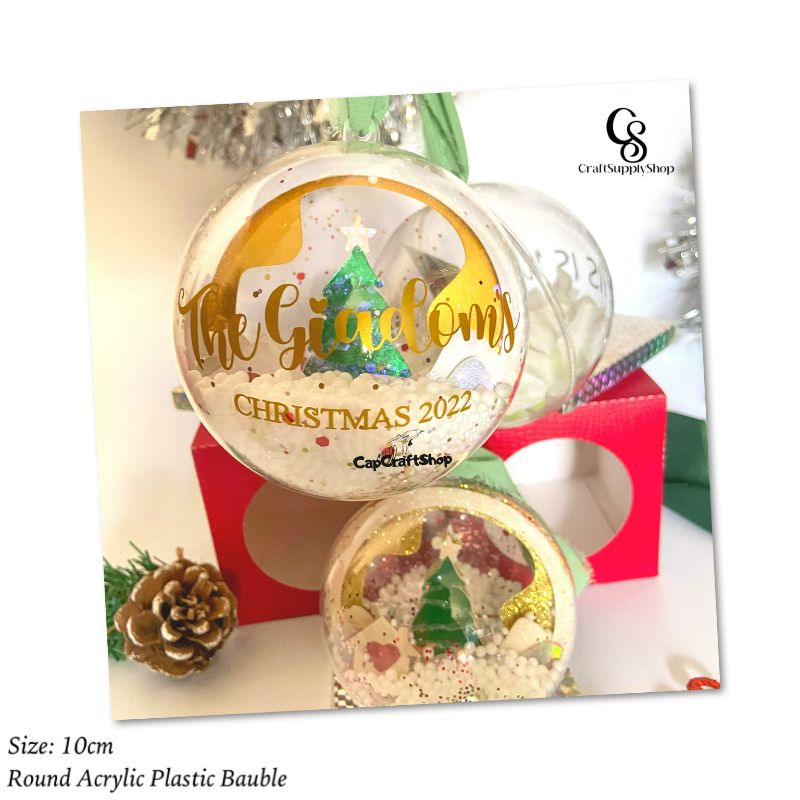 10cm Round Acrylic Ornament Baubles Ball