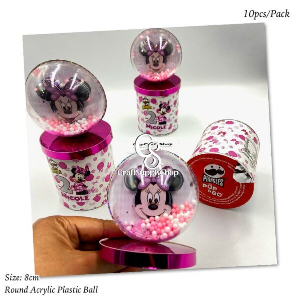 8cm 10cm Round Acrylic Ornament Baubles Ball