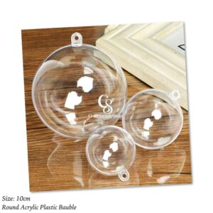 10cm Round Acrylic Ornament Baubles Ball