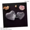 12cm Heart Acrylic Ornament Baubles Ball