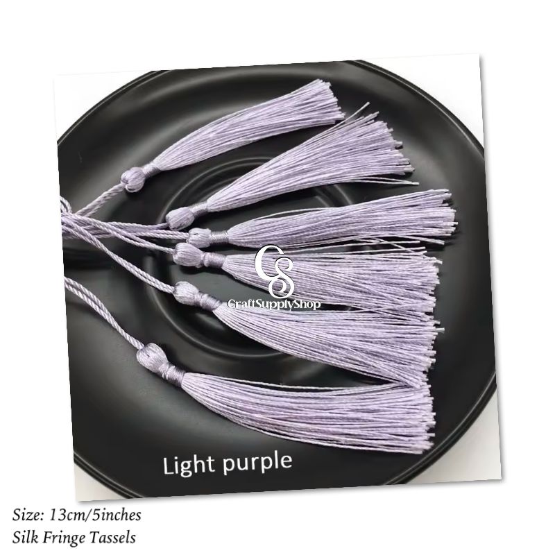 13cm 5inch Long Silk Tassel Fringe Brush Sewing Accessories Tassel Fringe Trim Pendant for Curtains Jewelry DIY Home Tassel