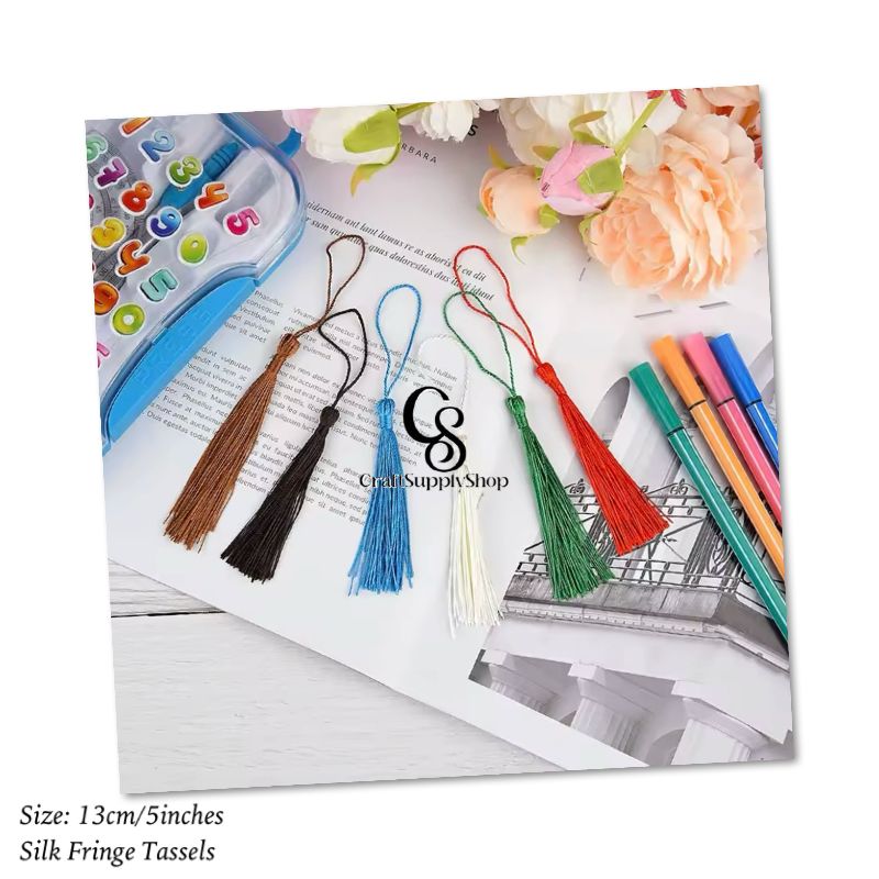 13cm 5inch Long Silk Tassel Fringe Brush Sewing Accessories Tassel Fringe Trim Pendant for Curtains Jewelry DIY Home Tassel