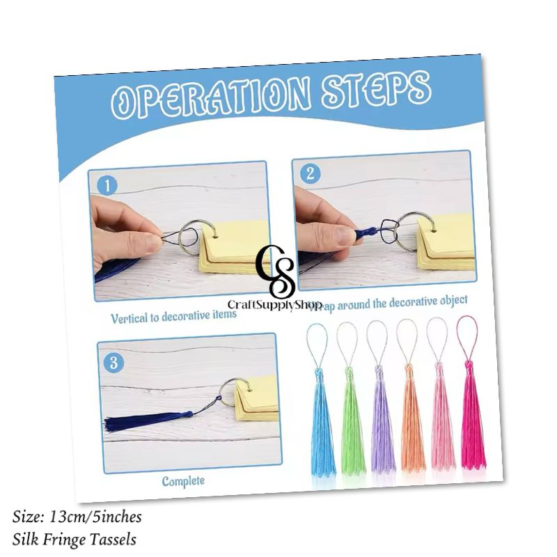 13cm 5inch Long Silk Tassel Fringe Brush Sewing Accessories Tassel Fringe Trim Pendant for Curtains Jewelry DIY Home Tassel