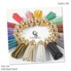 3.6cm Suede Mixed Gold Cap Tassels