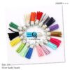 3.6cm Suede Mixed Silver Cap Tassel