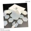 5cm Hexagon Acrylic Keychain Blanks