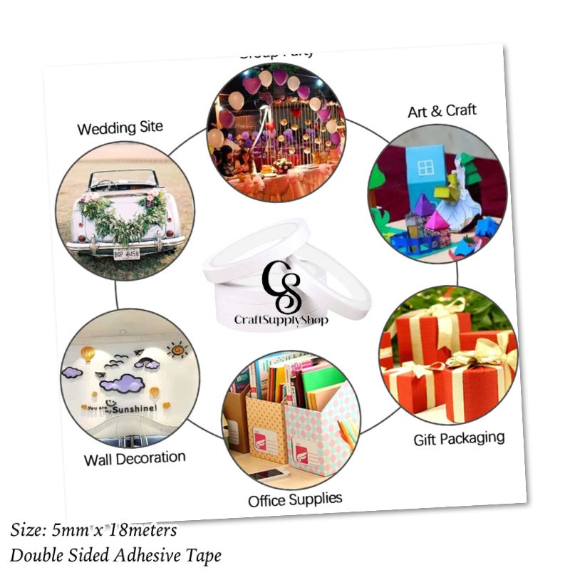 5mm Double sided adhesive tape 18 meter