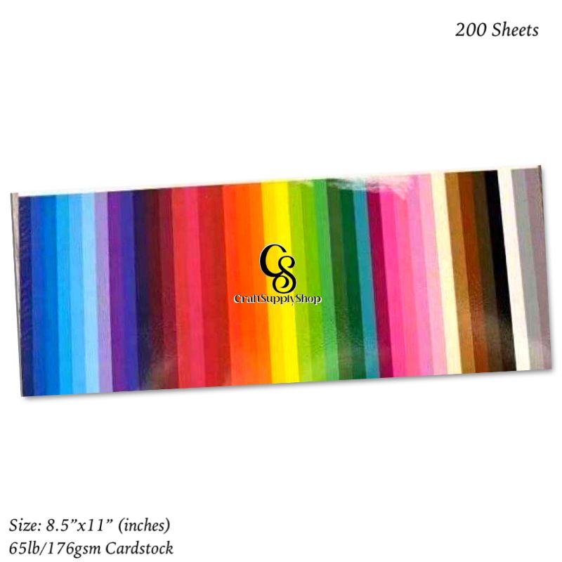 65lb 176gsm Cardstock 200pcs Pack (6) 65lb 176gsm Cardstock 200pcs Pack