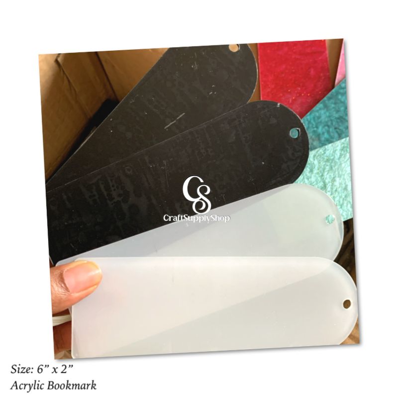 Blank Acrylic Bookmark 6inch by 2 inches