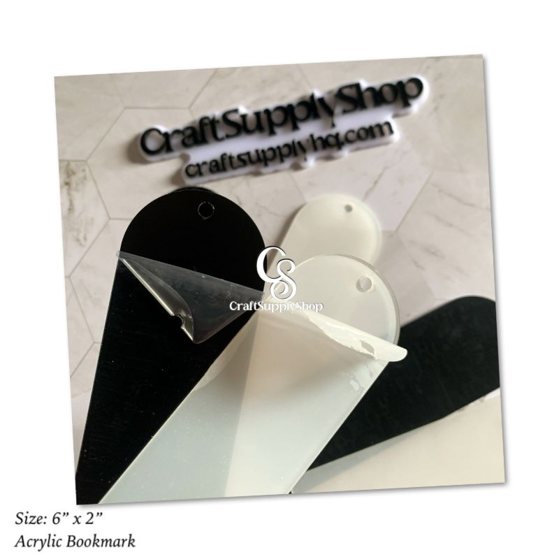 Blank Acrylic Bookmark 6inch by 2 inches