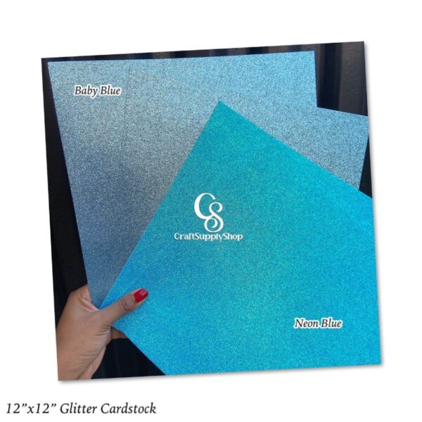 Blue Glitter Cardstock 300gsm