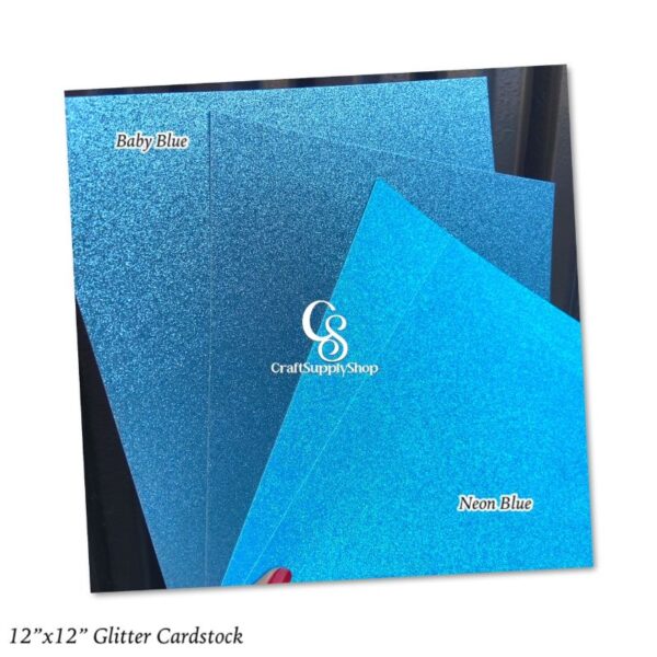 Blue Glitter Cardstock 300gsm