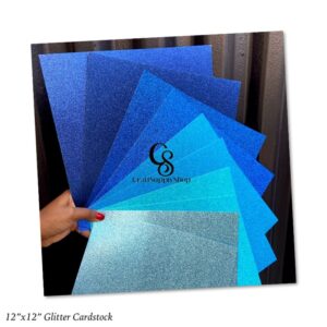 Blue Glitter Cardstock 300gsm