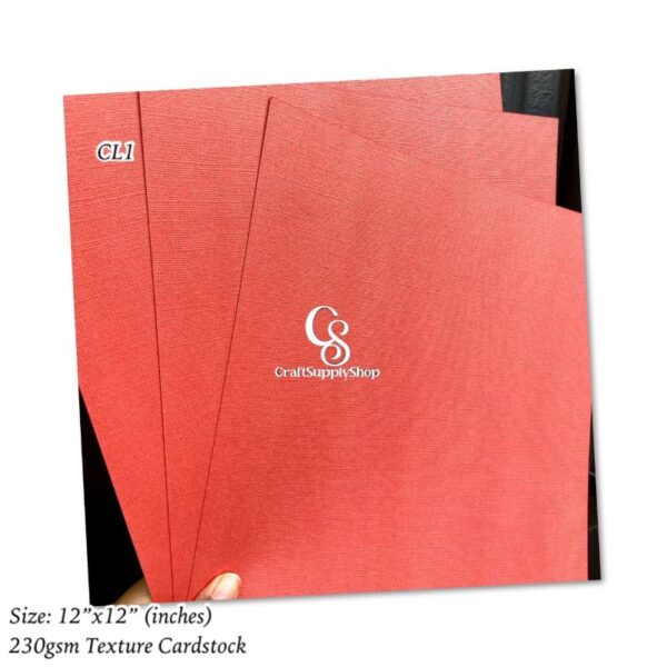 Coral Peach Texture 230gsm Card stock