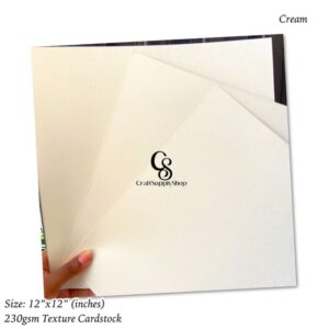 Cream Texture 230gsm Cardstock