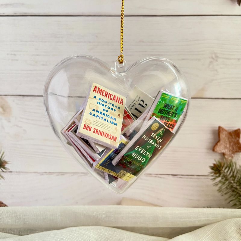 Heart-shaped Fillable Ball Clear Plastic Acrylic Fillable Transparent Ball Ornament Gift Present Christmas Decor, 10cm Heart Acrylic Ornament Baubles Ball