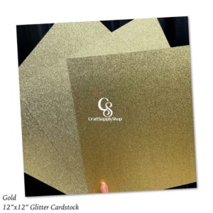 Gold Glitter Cardstock 300gsm