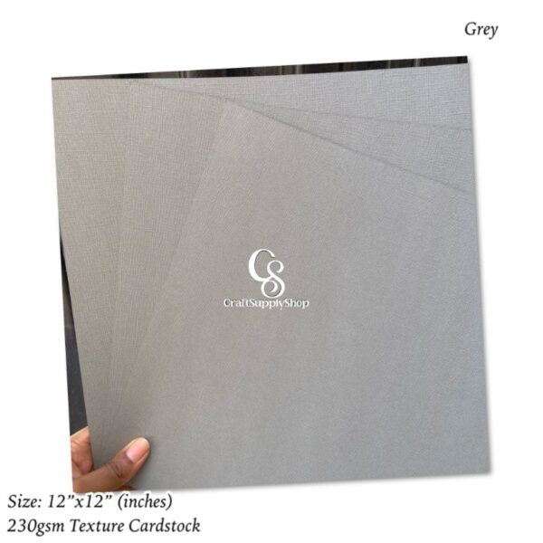 Grey textured cardstock 230gsm