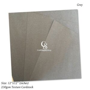 Grey textured cardstock 230gsm