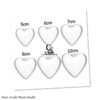 10cm 12cm Heart Acrylic Ornament Baubles Ball