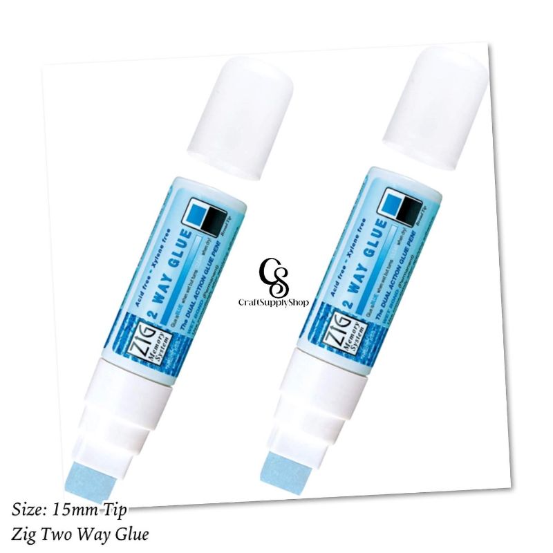 Zig Kuretake 2 way Glue Jumbo Tip CraftSupplyHQ