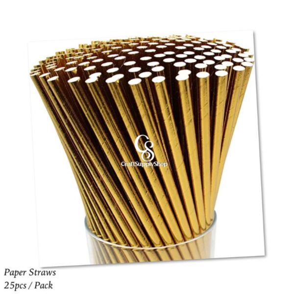 Metallic Foil Paper Straws