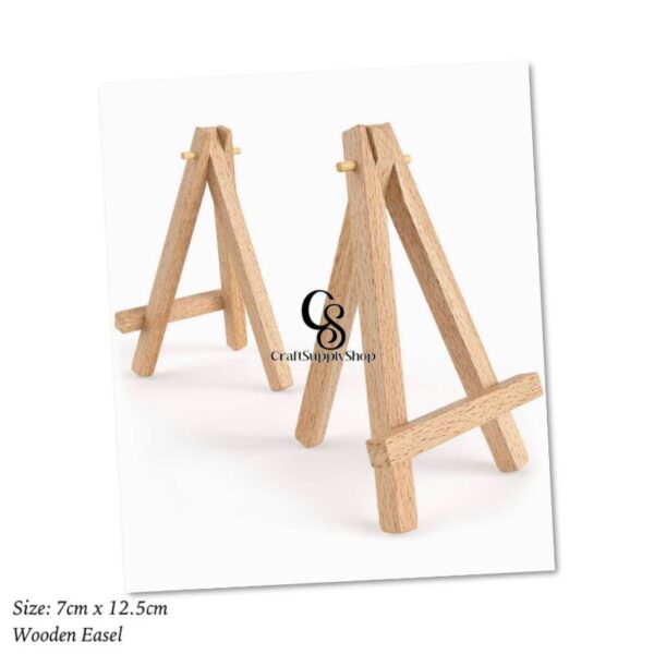 Mini Wooden Easel - 7cm x 12.5cm