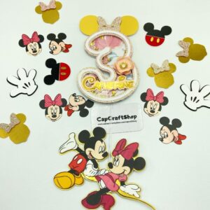 Minnie Mouse Themed Shaker Cake topper (5)