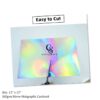 Holographic Card A4 Silver Rainbow Card Metallic Holographic Paper Thick 300gsm Card Shiny Rainbow Silvered Sheets Foil Activity Craft Scrapbooking Cardstock With Iridescent Shimmer Finish