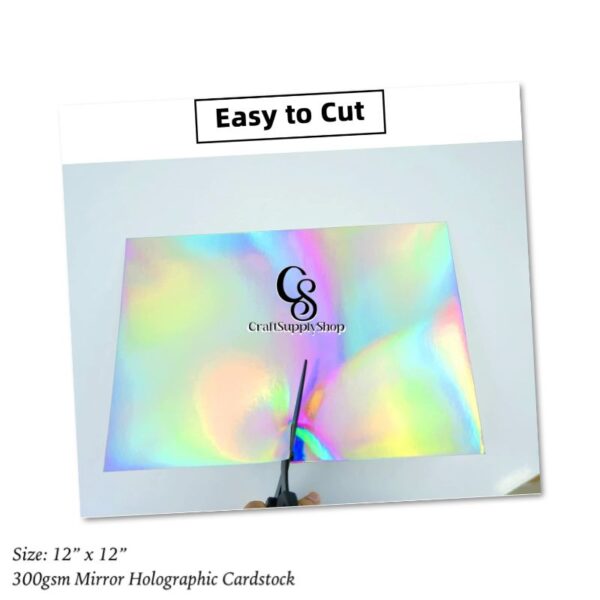 Holographic Card A4 Silver Rainbow Card Metallic Holographic Paper Thick 300gsm Card Shiny Rainbow Silvered Sheets Foil Activity Craft Scrapbooking Cardstock With Iridescent Shimmer Finish