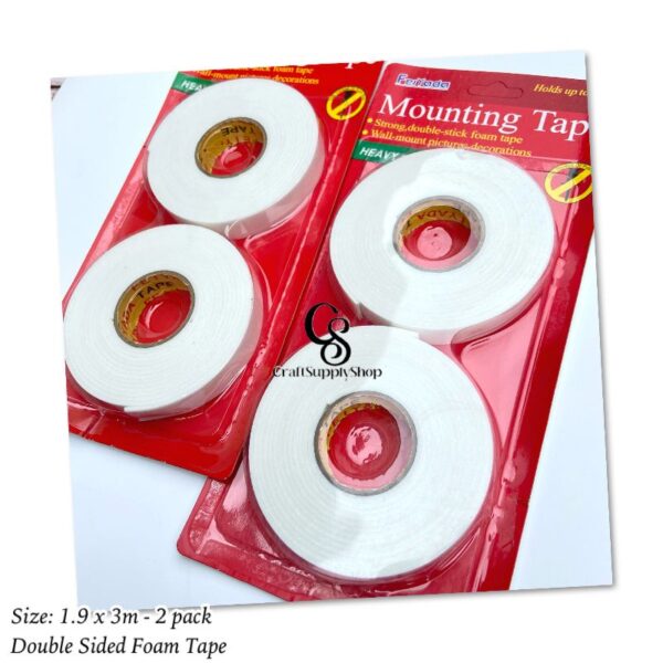 Mounting Double sided foam tape 2 pack