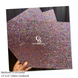 Multicolor 124 Glitter Cardstock 300gsm