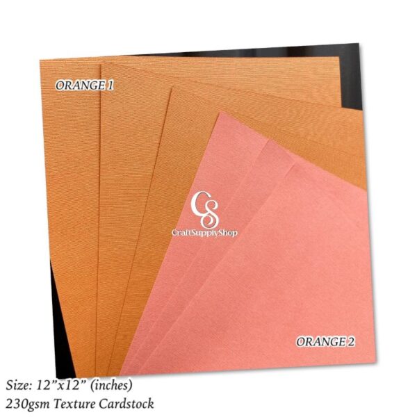 ORANGE Texture 230gsm Cardstock