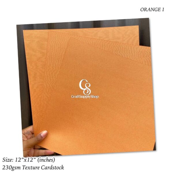 ORANGE Texture 230gsm Cardstock