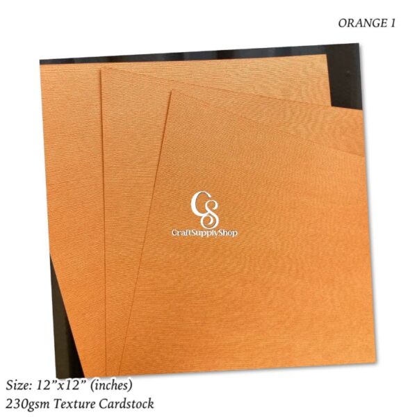 ORANGE Texture 230gsm Cardstock