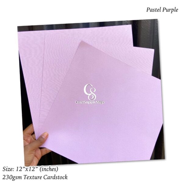 PASTEL PURPLE Texture 230gsm Cardstock