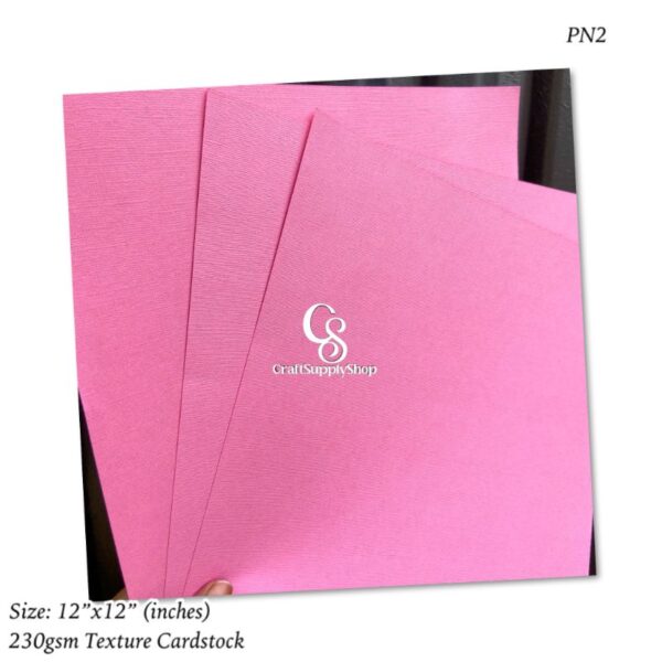 PINK textured cardstock 230gsm