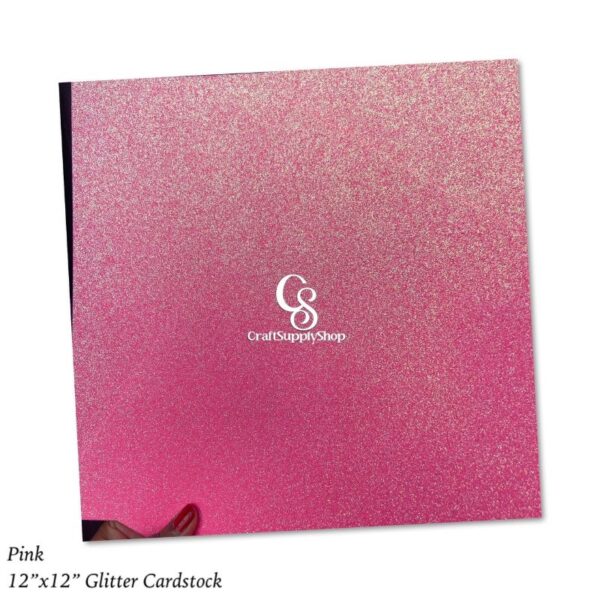 Pink Glitter Cardstock 300gsm