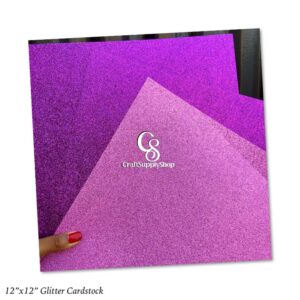 Purple Glitter Cardstock 300gsm