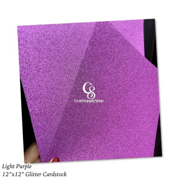 Purple Glitter Cardstock 300gsm