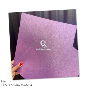 Lilac Glitter Cardstock 300gsm (8)