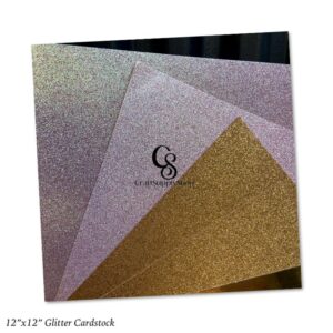 Rosegold Glitter Cardstock 300gsm