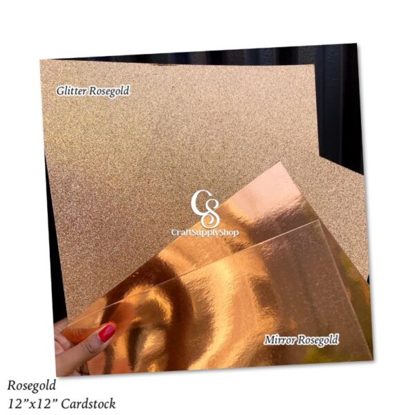 Mirror Rosegold Cardstock 250gsm