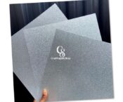 SIlver Glitter Cardstock 300gsm