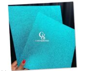 Teal Glitter Cardstock 300gsm