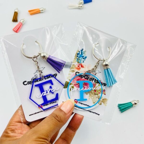 5cm Hexagon Acrylic Keychain Blanks