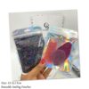 Holographic Ziplock Bags, Reusable Foil Sample Bags for Packaging, Resealable Aluminum Mylar Bags, Clear Foil Pouches for packaging or Storage