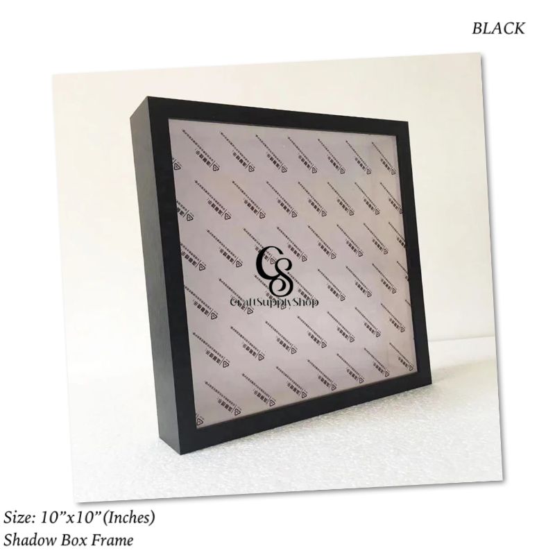 10×10 Shadow Box Frame – 3cm (5) 10x10 inch Black Shadow Box Frame 3cm