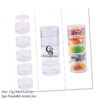 15g 30ml 5pc Stackable acrylic jar bead container